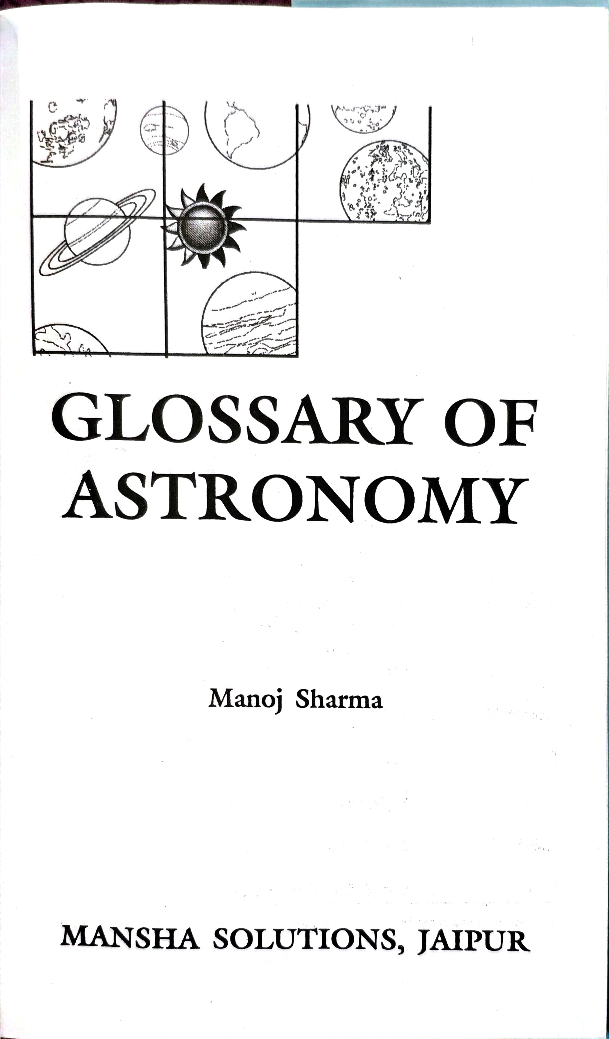GLOSSARY OF ASTRONOMY
